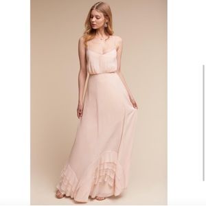 BHLDN Watters Dove Dress in Blush Pink